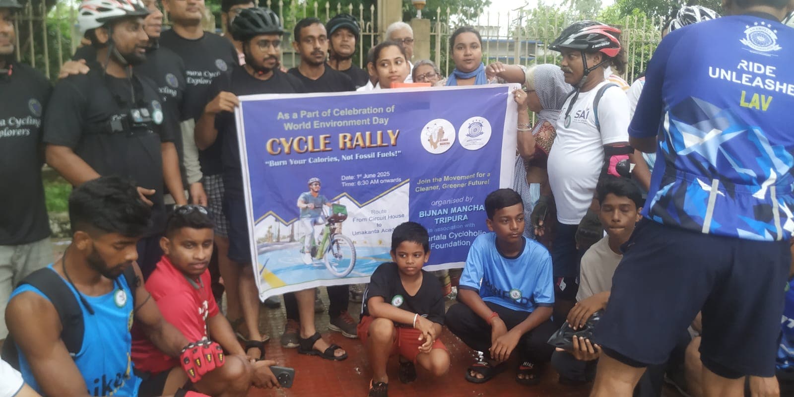 Cycle rally event organized by Bijnanmancha tripura,2025